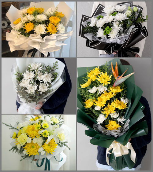 贵州黔南州惠水县好花红镇平地村白事花束代送